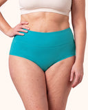Bragas de algodón de talle alto talla grande para mujer, paquete de 4