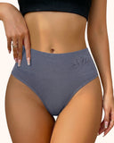 Tangas sin costura de cintura alta con control de abdomen para mujer