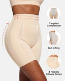 Breathable High Waisted Tummy Control Seamless Sculpting Shorts