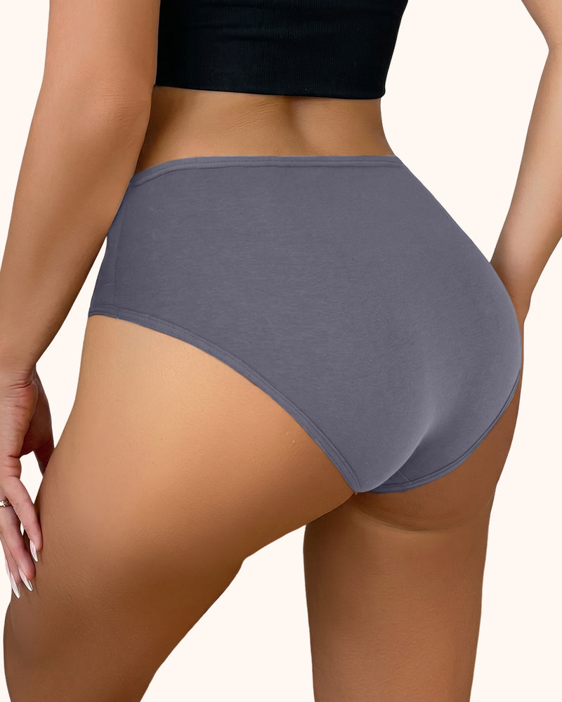 Tangas sin costura de cintura alta con control de abdomen para mujer