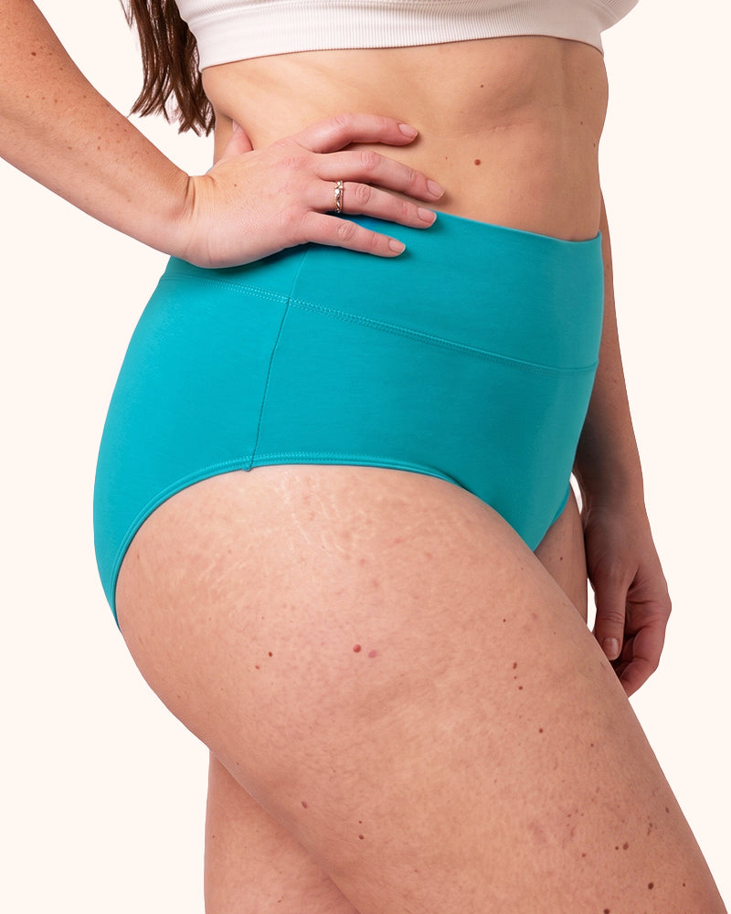 Bragas de algodón de talle alto talla grande para mujer, paquete de 4