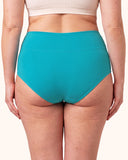 Bragas de algodón de talle alto talla grande para mujer, paquete de 4