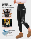 Winter Essentials High-Waisted Fleece Leggings with Pockets