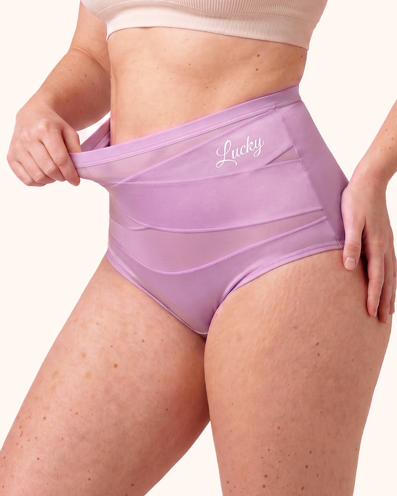 Braguitas moldeadoras sin costuras de talle alto con control de abdomen Lucky (paquete de 5)