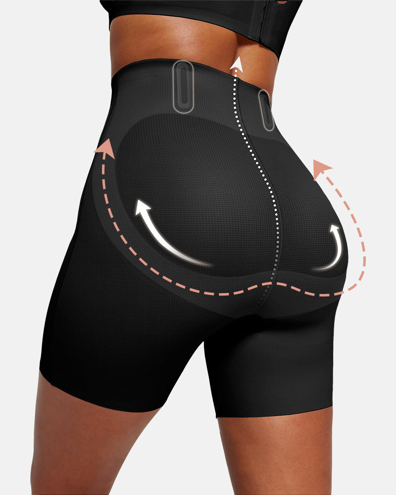 Breathable High Waisted Tummy Control Seamless Sculpting Shorts