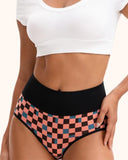 Bragas de algodón de talle alto talla grande para mujer, paquete de 4