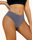 Tangas sin costura de cintura alta con control de abdomen para mujer