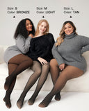 LilySure Warm Fleece Tights Slim Fit Tummy Control For Every Skin Tone