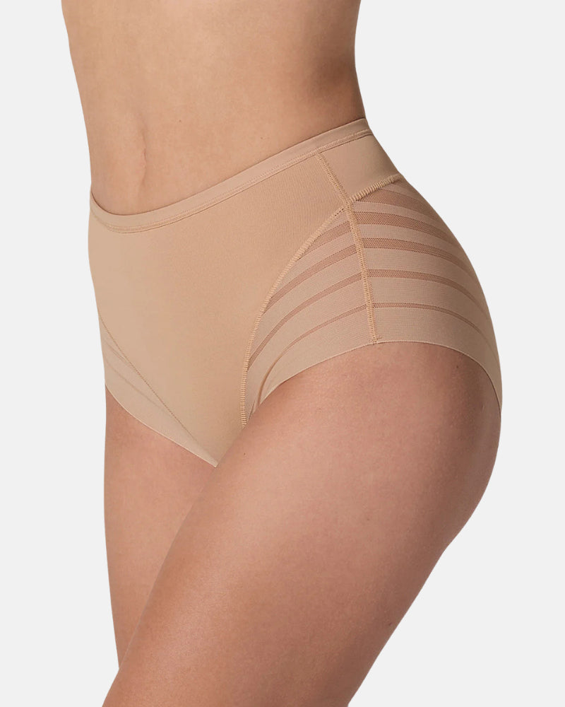 Invisible Stripe Lace Tummy Control Underwear