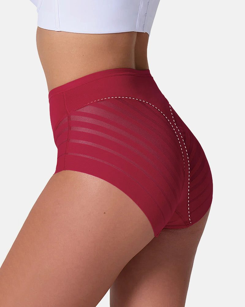 Invisible Stripe Lace Tummy Control Underwear