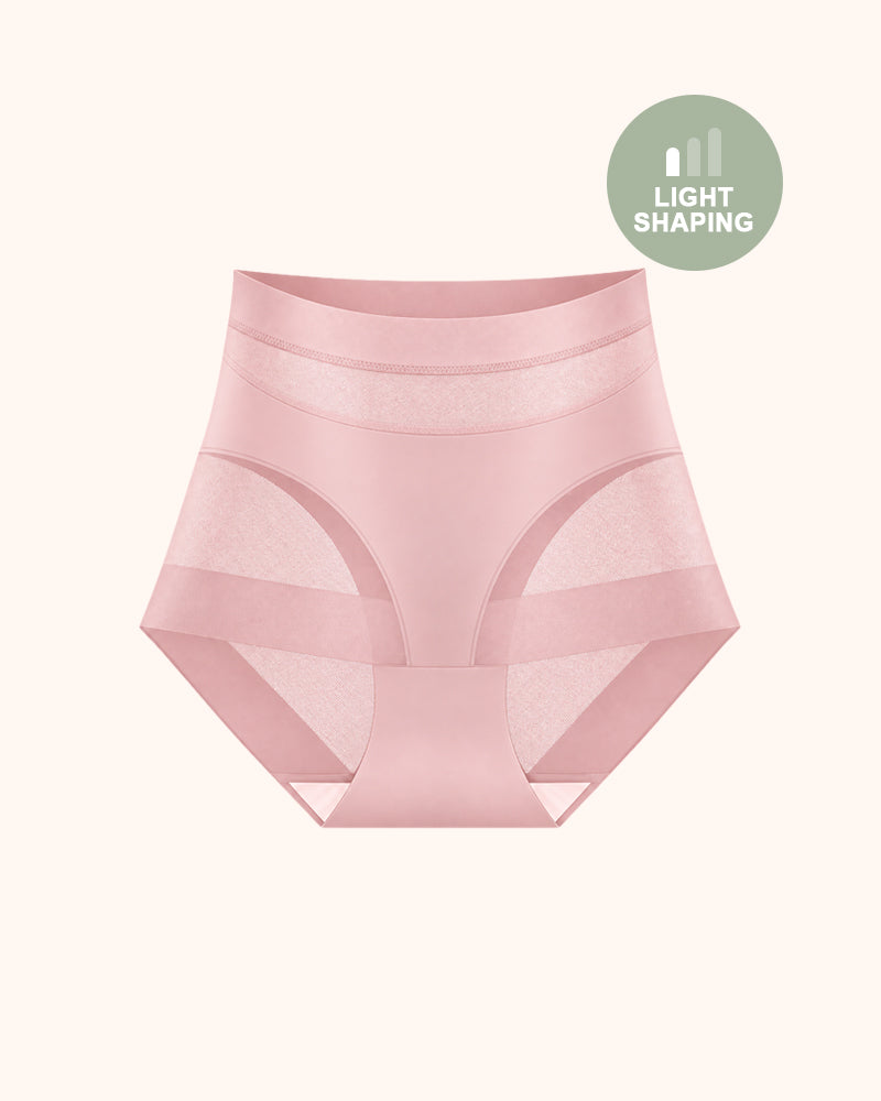Women's High-Waist No Show Basic Mesh Panties