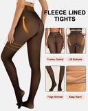 LilySure Warm Fleece Tights Slim Fit Tummy Control For Every Skin Tone