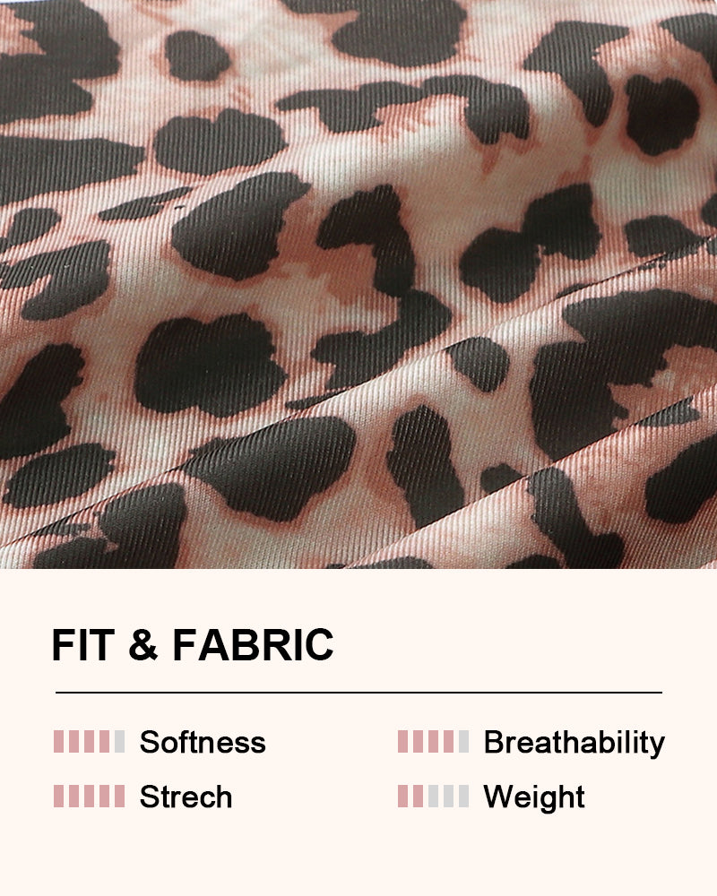 Leopard Seamless Mid-Rise Ice Silk Boyshorts 6-Pack