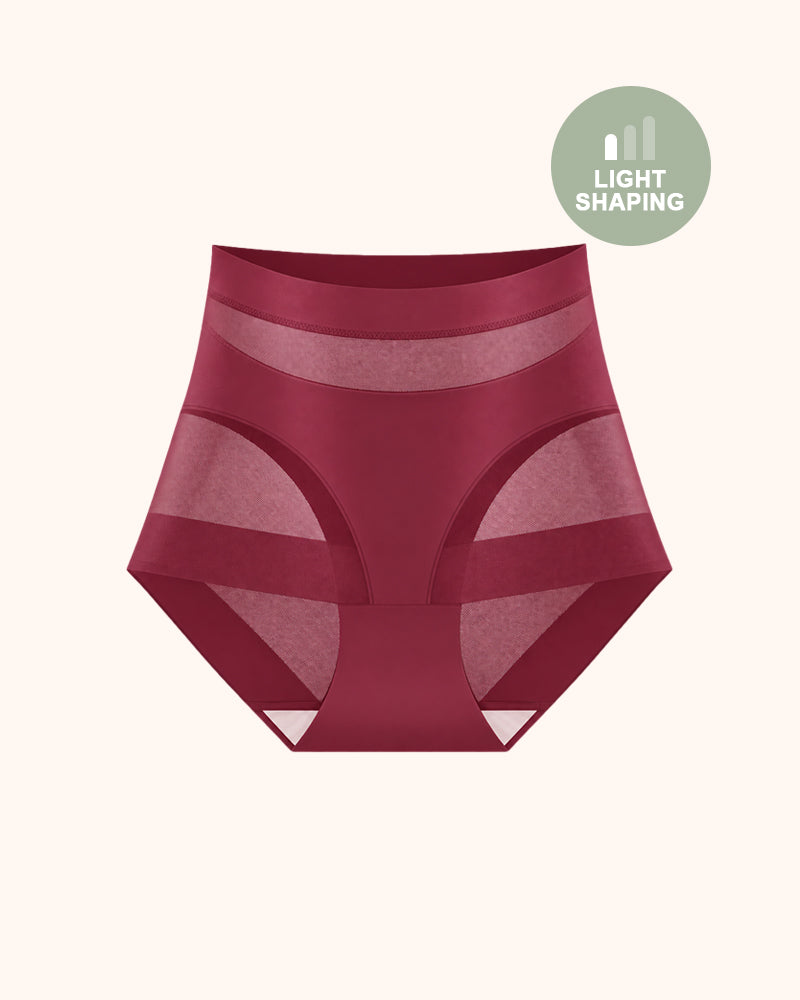 Women's High-Waist No Show Basic Mesh Panties