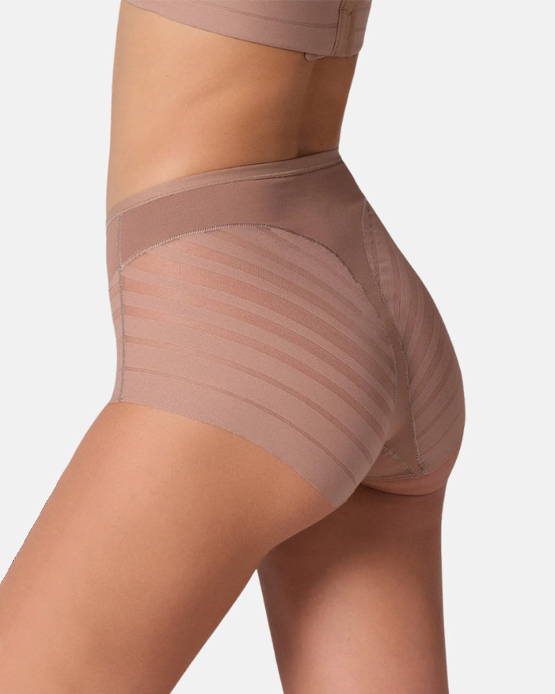 Invisible Stripe Lace Tummy Control Underwear