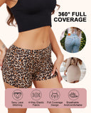Leopard Seamless Mid-Rise Ice Silk Boyshorts 6-Pack