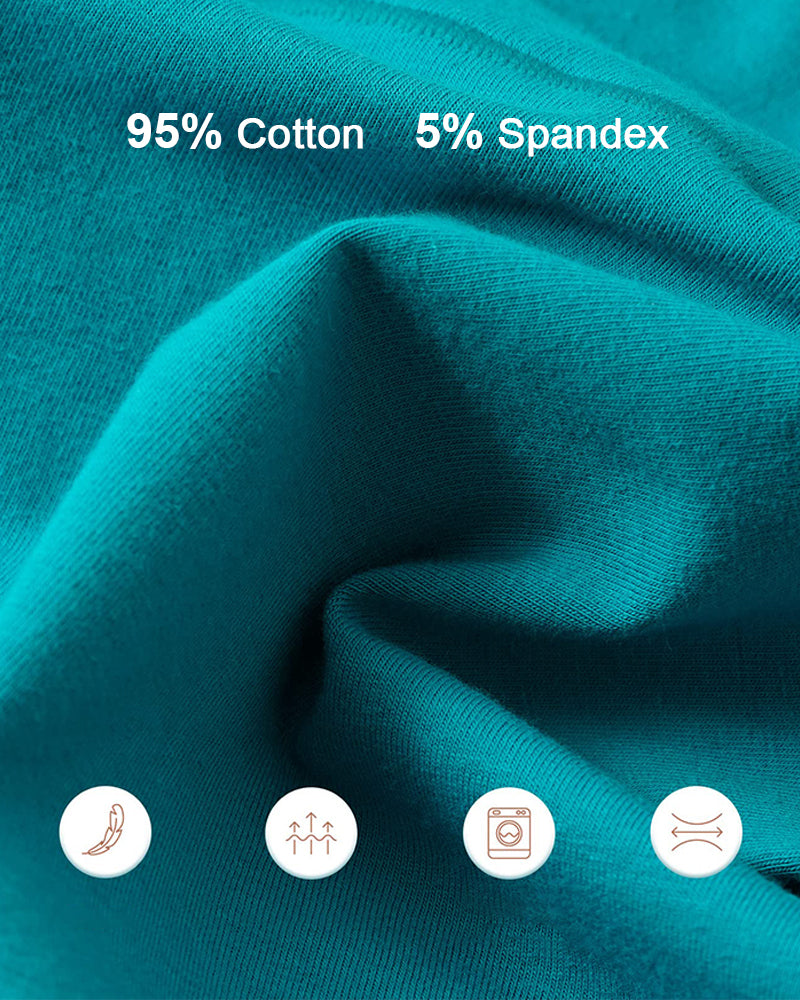 Bragas de algodón de talle alto talla grande para mujer, paquete de 4