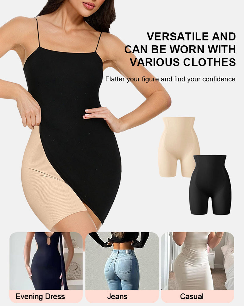 Breathable High Waisted Tummy Control Seamless Sculpting Shorts