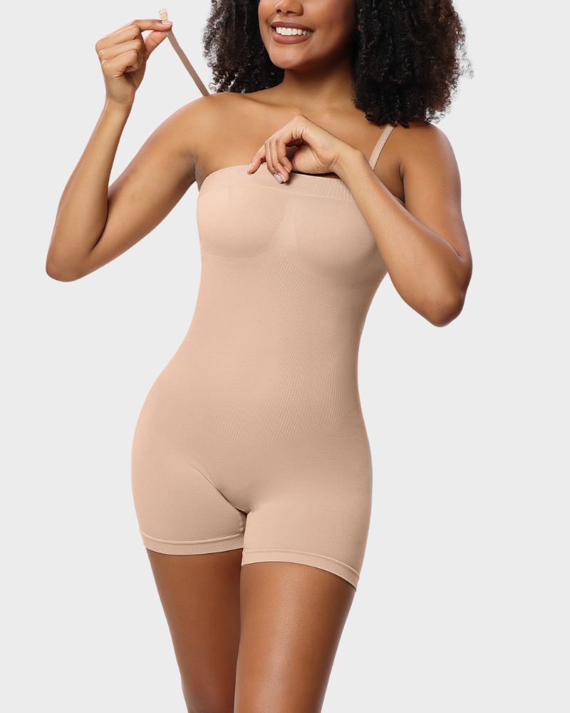 Bandeau Neckline Shortie Bodysuit