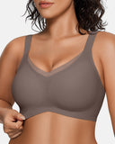 Lilysure Jelly Wireless Push-Up Bra - Crossover Mesh