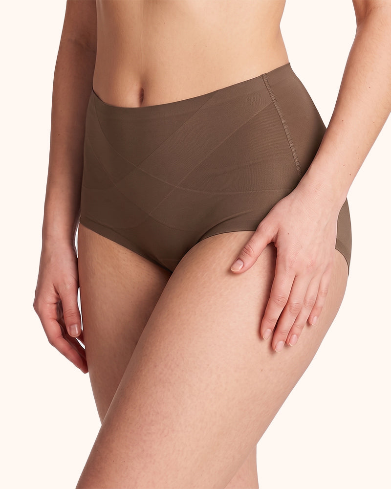 Seamless High-Waist Tummy Control Full Coverage Panties