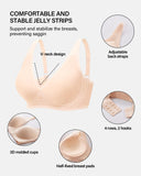 Lilysure Jelly Wireless Push-Up Bra - Seamless Deep V