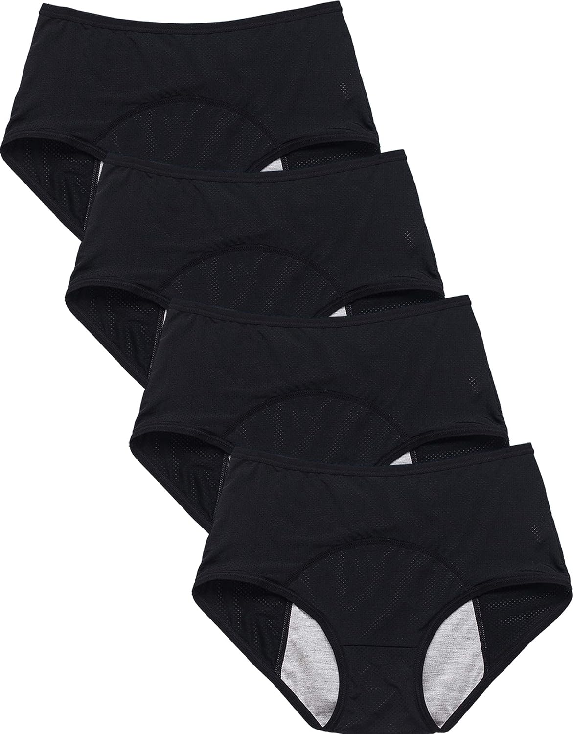 Ropa interior de cintura alta a prueba de fugas menstruales