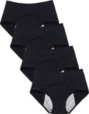 Ropa interior de cintura alta a prueba de fugas menstruales