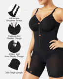 Ultra-Stretch Zip-Up Bodysuit — Sculpting Support & All-Day Comfort