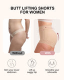 Shorts moldeadores cómodos de encaje con control de abdomen y realce de glúteos