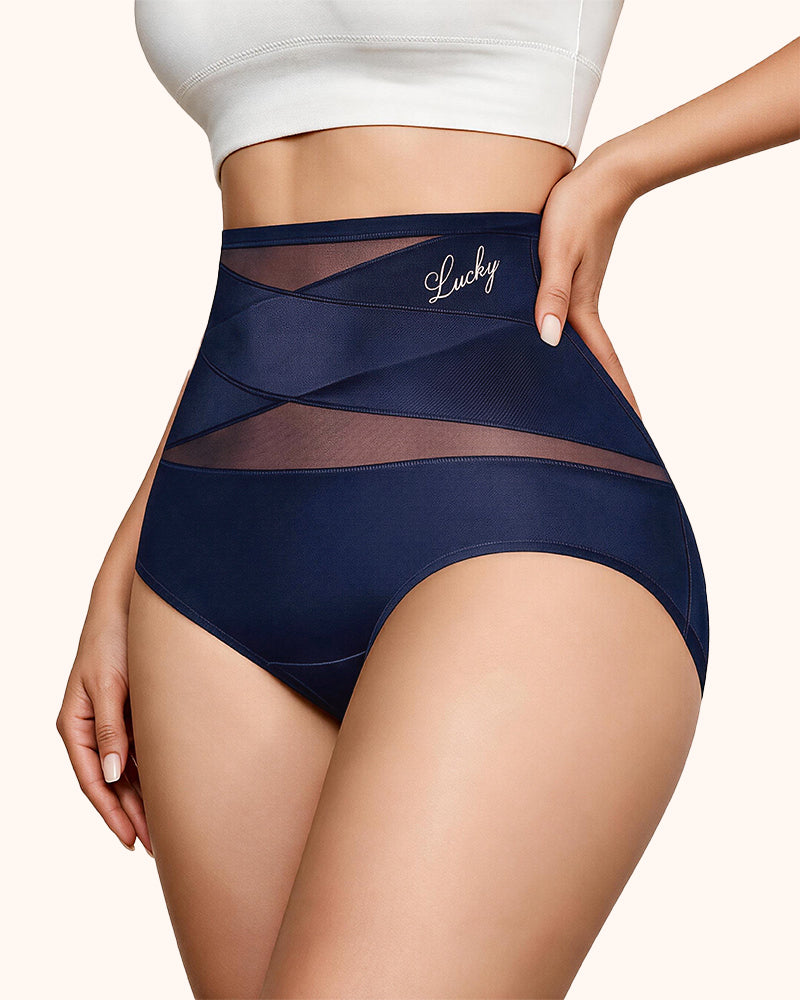 Braguitas moldeadoras sin costuras de talle alto con control de abdomen Lucky (paquete de 5)