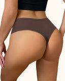 Tangas sin costura de cintura alta con control de abdomen para mujer