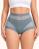 Women's High-Waist No Show Basic Mesh Panties