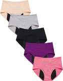 Ropa interior de cintura alta a prueba de fugas menstruales
