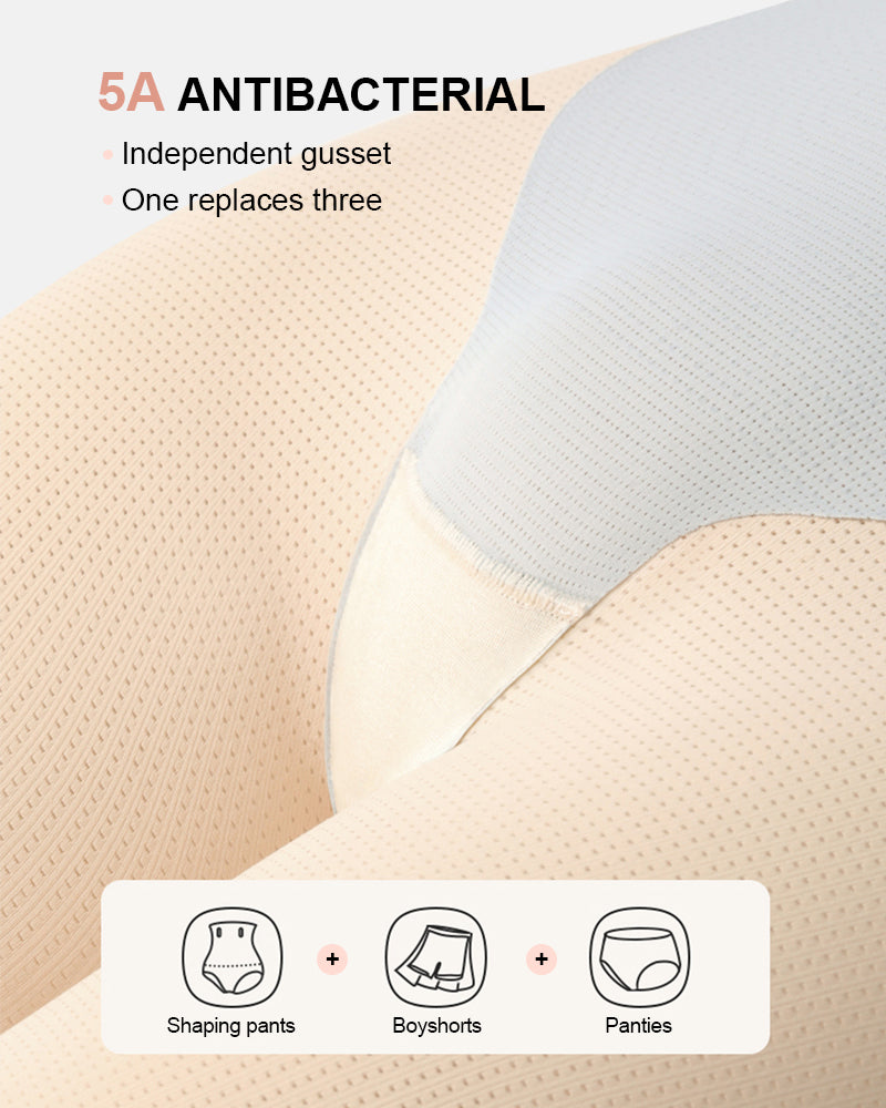 Breathable High Waisted Tummy Control Seamless Sculpting Shorts