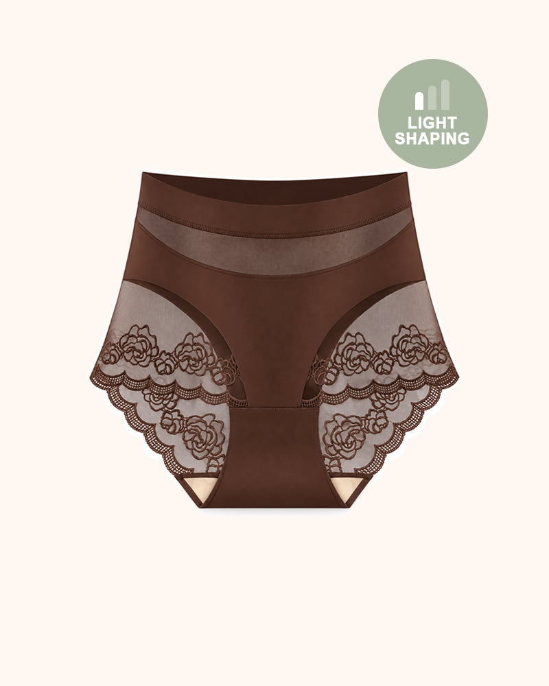 Women's High-Waist No Show Basic Mesh Panties