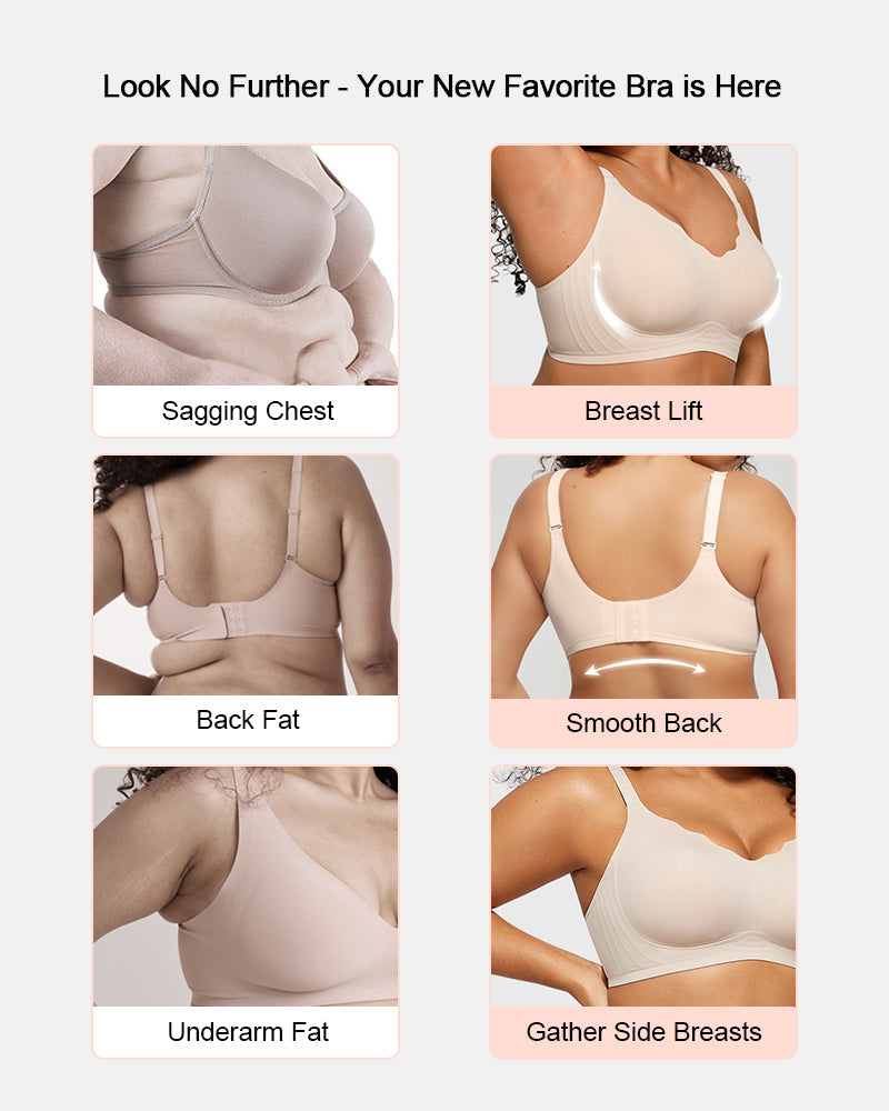 Lilysure Jelly Wireless Push-Up Bra - Scalloped V-Neck