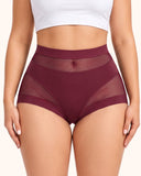 Women's High-Waist No Show Basic Mesh Panties