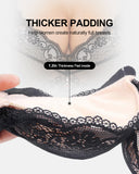 LilySure "Add Two Cups" Lace Padded Push Up Bra