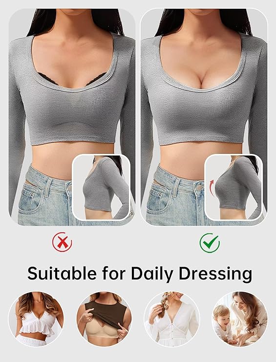 Lilysure Jelly Wireless Push-Up Bra - Seamless Deep V