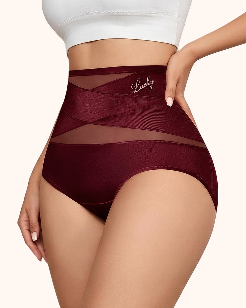 Braguitas moldeadoras sin costuras de talle alto con control de abdomen Lucky (paquete de 5)