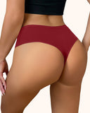 Tangas sin costura de cintura alta con control de abdomen para mujer