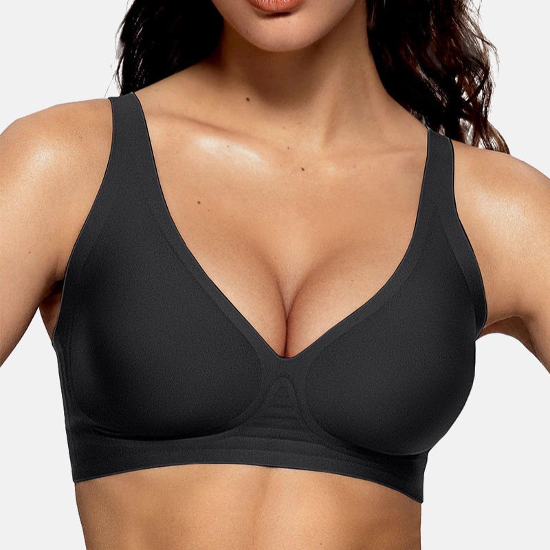 Lilysure Jelly Wireless Push-Up Bra - Seamless Deep V
