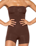 Strapless Tummy Control Seamless Bodysuit with Removable Straps