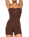 Strapless Tummy Control Seamless Bodysuit with Removable Straps