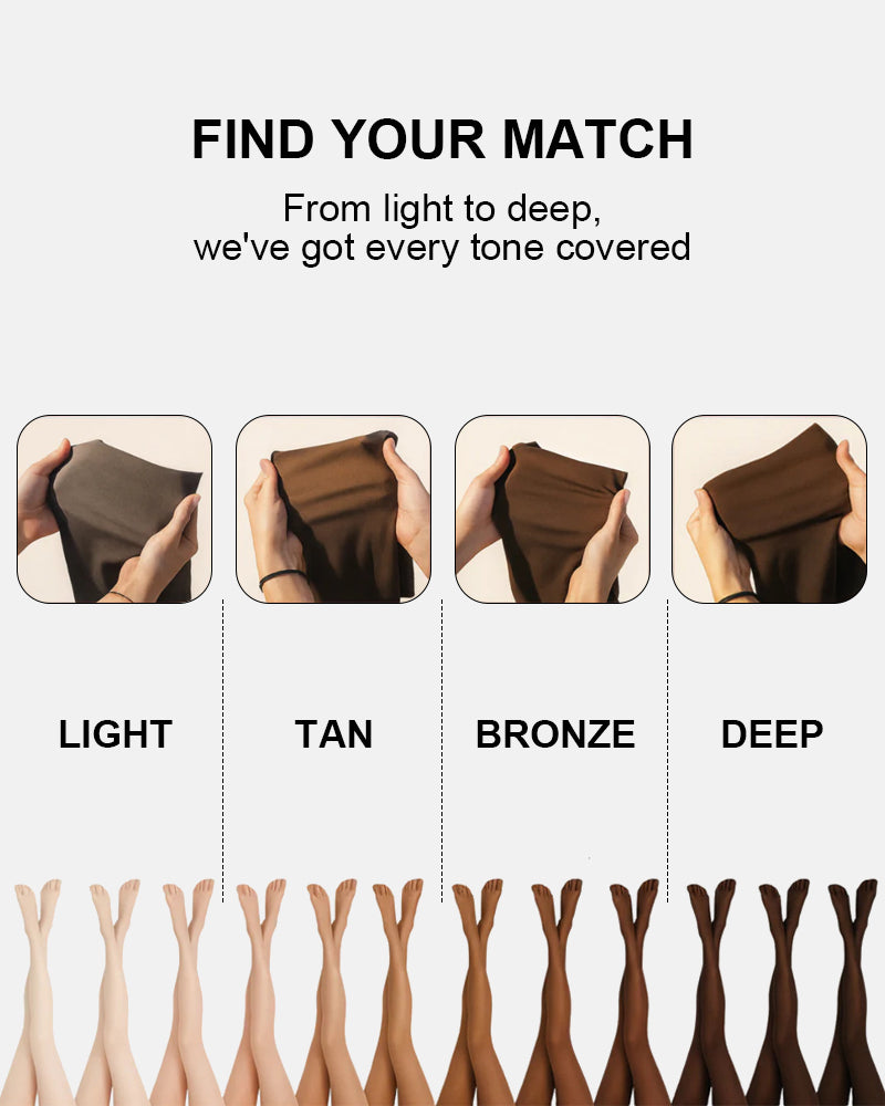 LilySure Warm Fleece Tights Slim Fit Tummy Control For Every Skin Tone
