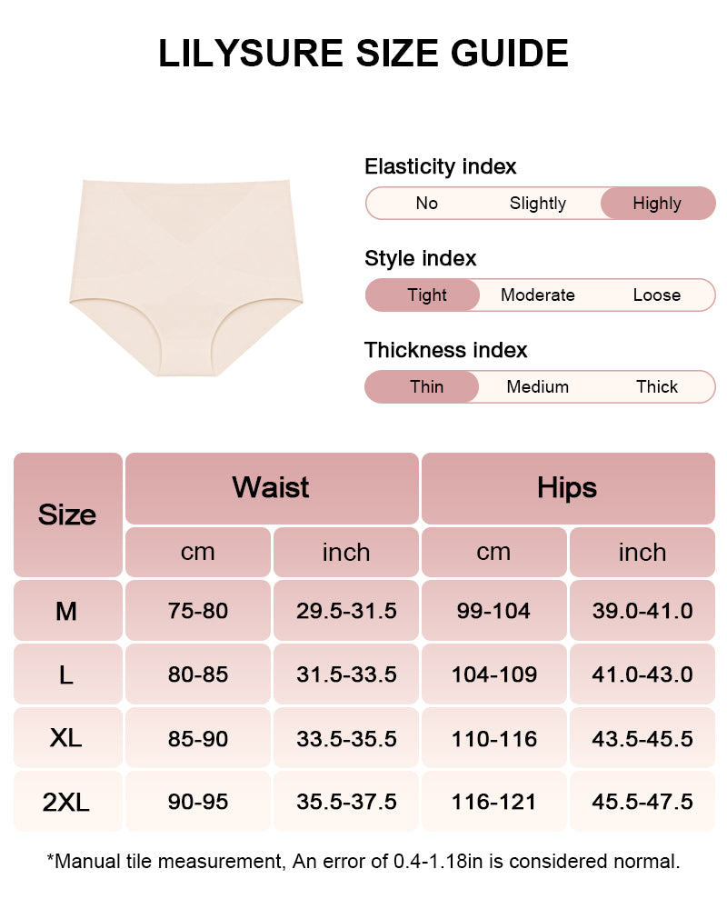 Seamless High-Waist Tummy Control Full Coverage Panties