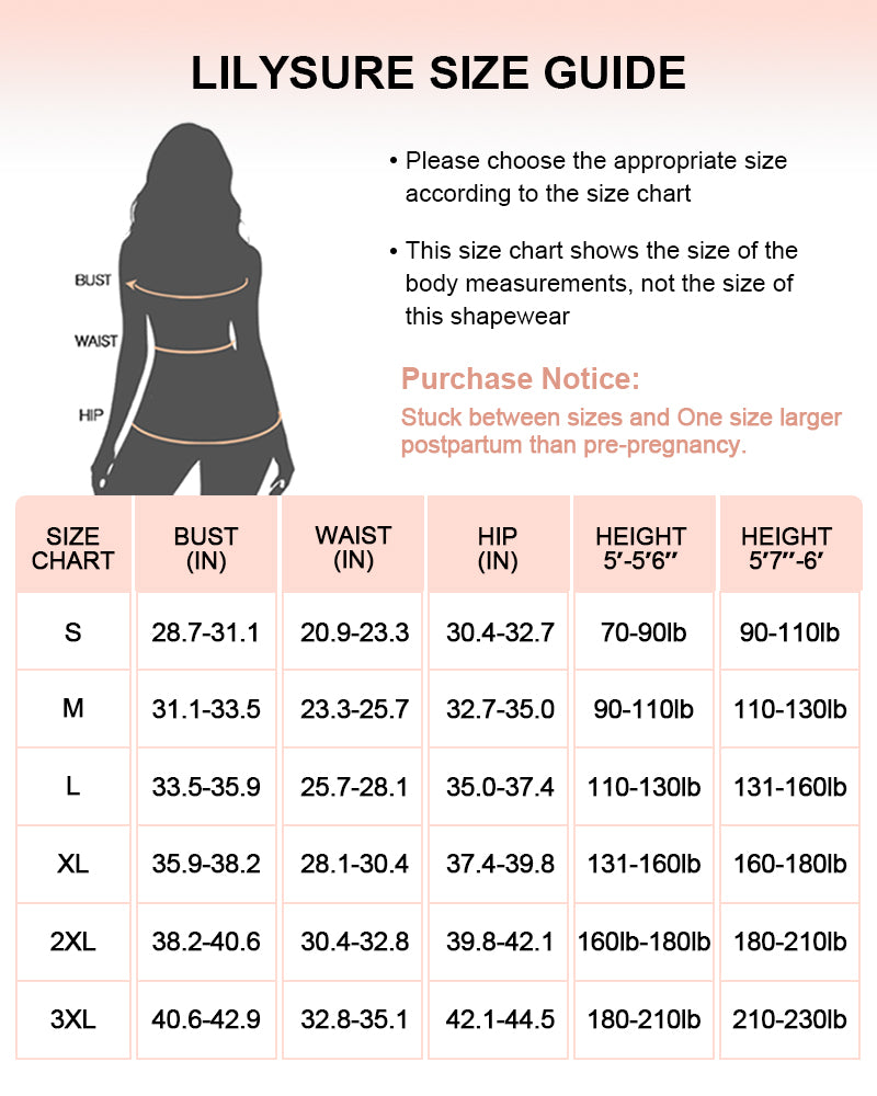 LilySure Colombian Postpartum Faja – Medical-Grade Full Body Shaper