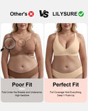Lilysure Jelly Wireless Push-Up Bra - Seamless Deep V