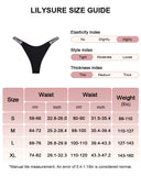 Womens Sexy Rhinestone Thongs 3-Pack